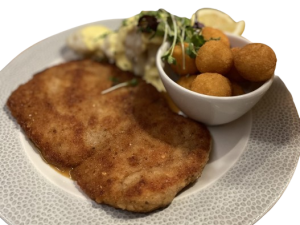 Mühlenschnitzel mit Rahmchampignons